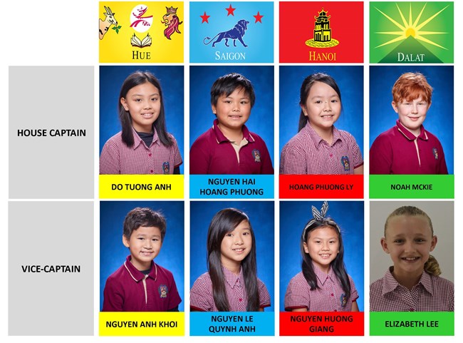 Primary House Captain - Vice Captain