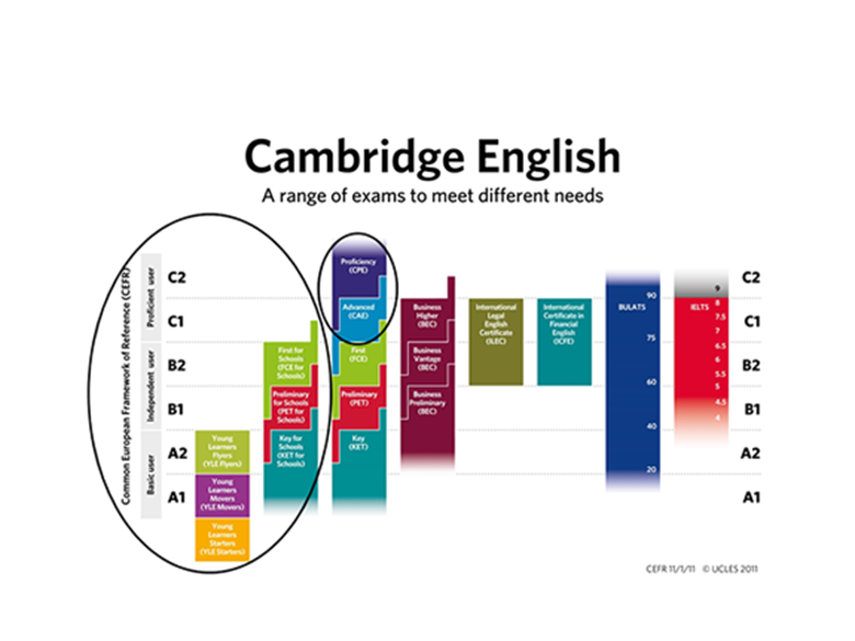Cambridge english level
