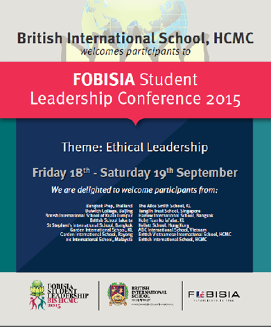 FOBISIA Student Leadership Conference 2015