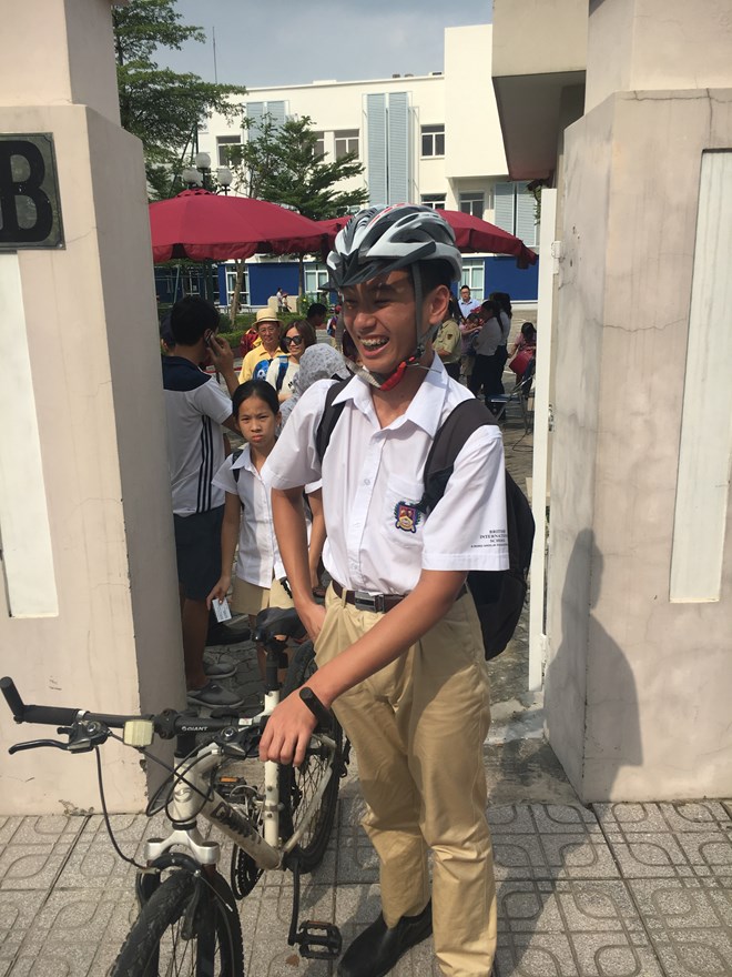 Wearing helmets