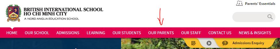 Our Parents Website Update