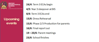 Britist International School Hanoi - Upcoming events