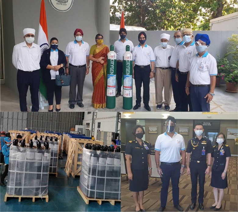 Indian Association of Thailand Help India Donate Oxygen Campaign