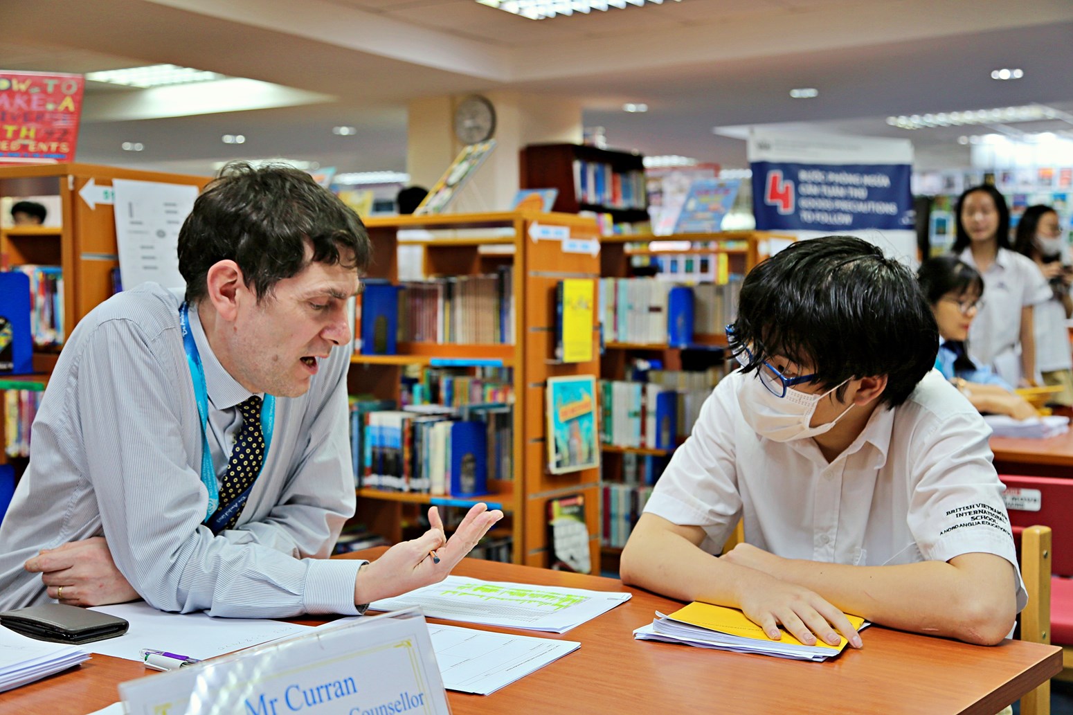 BVIS HCMC Secondary Luke supports students