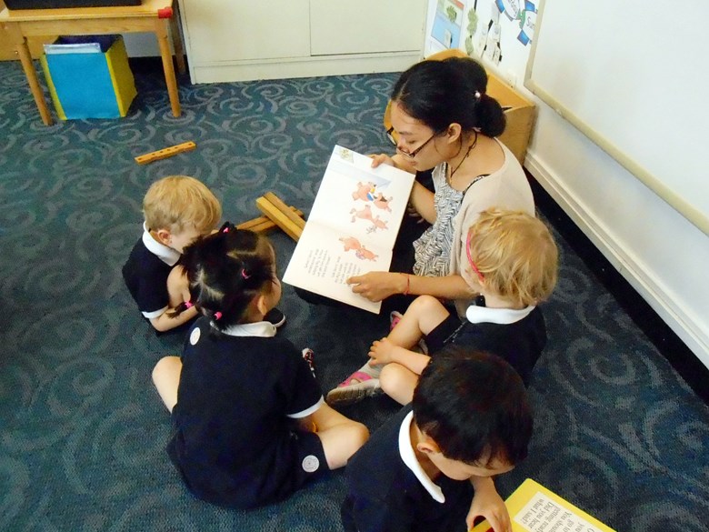 Reading in Nursery