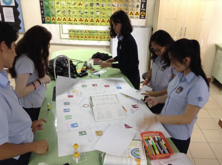 An Phu Secondary Students Researching the Global Goals