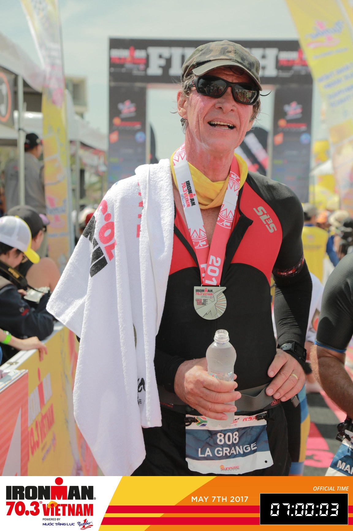 BISHCMC Athelete Chris La Grange in the Danang IRONMAN-min