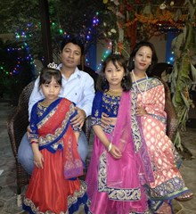Kasaju and family