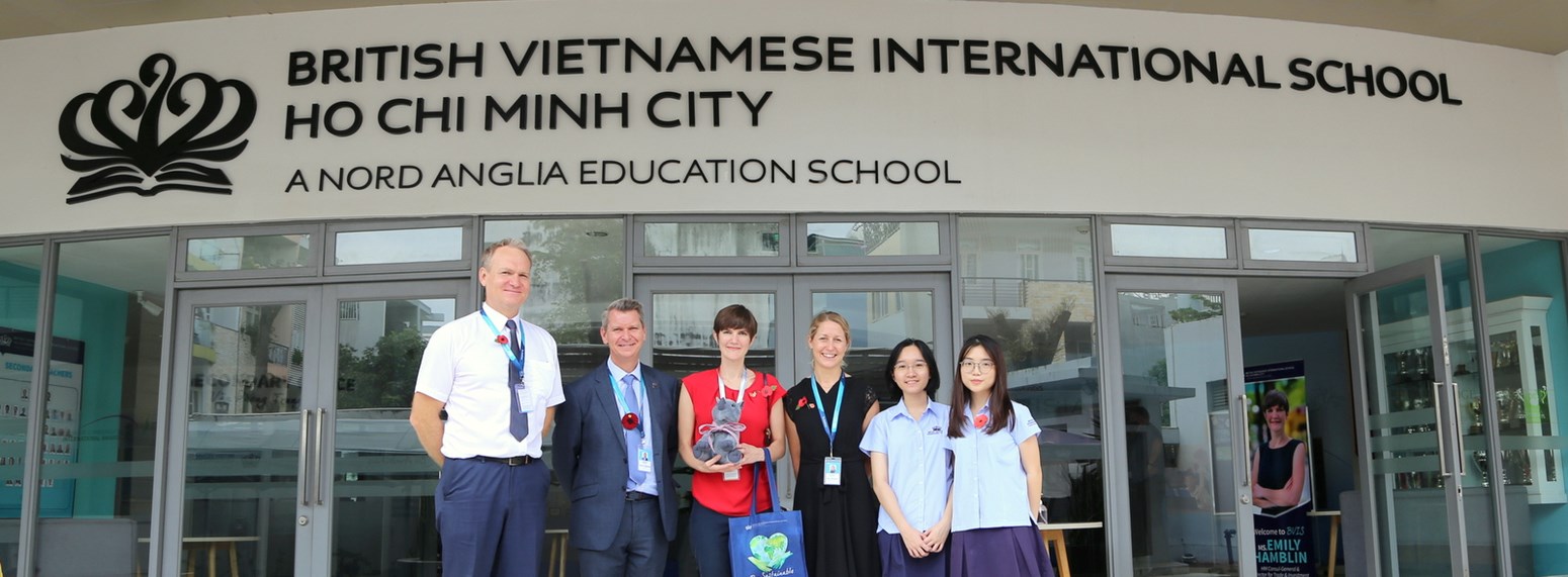 British Consul-General Mrs Emily Hamblin Visit BVIS HCMC