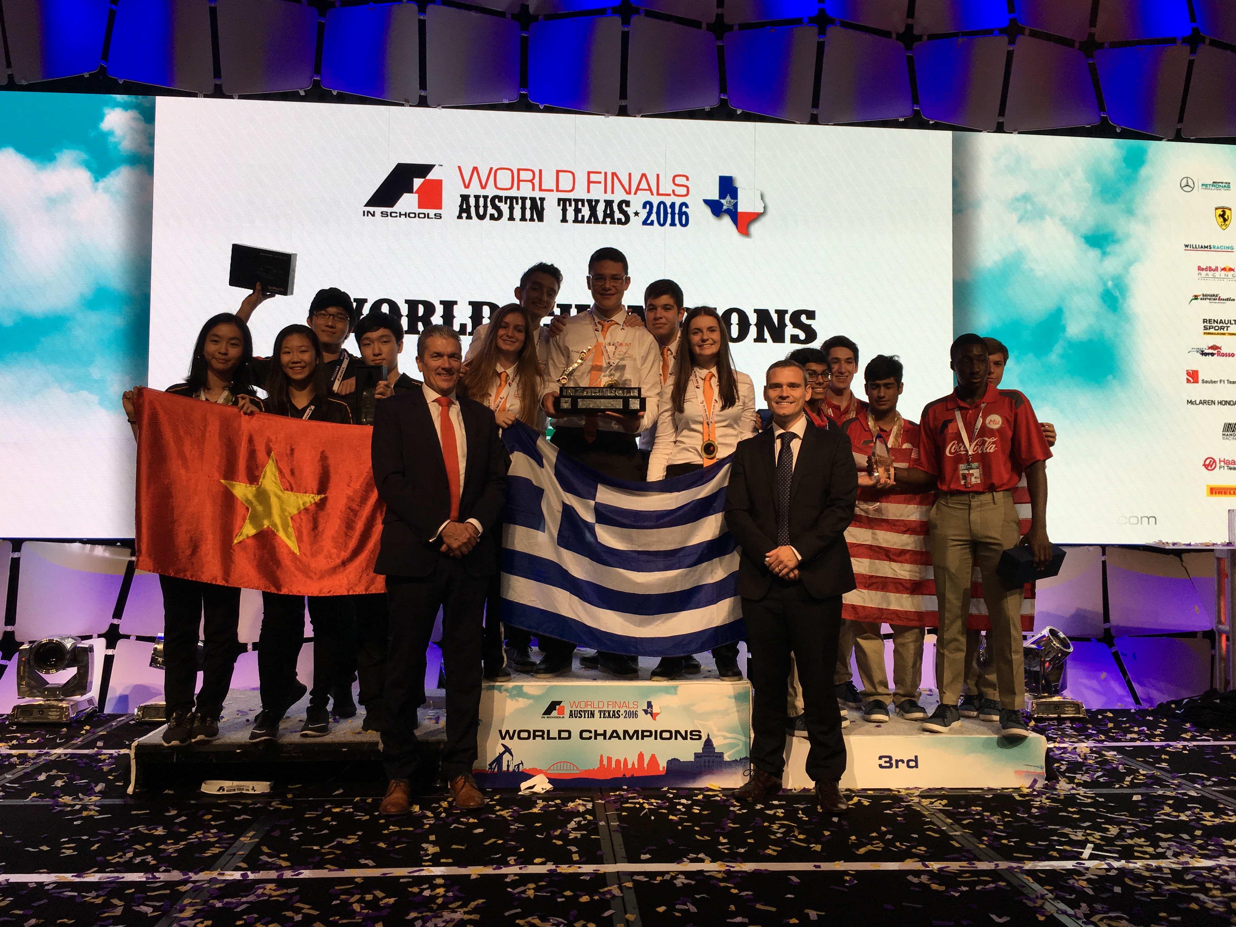 Mr Andrew Denford (the Founder of F1inSchools) and Mr Matt Bell from Autodesk Doppler Racing