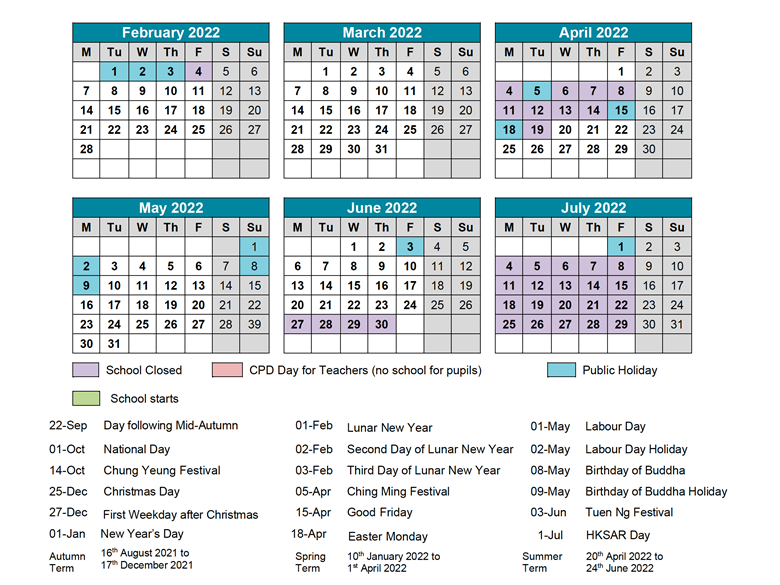 Fletcher Academic Calendar 2022 School Calendar