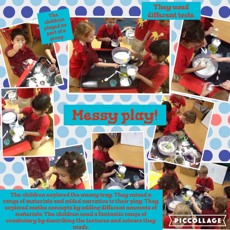 F3 students enjoy messy play