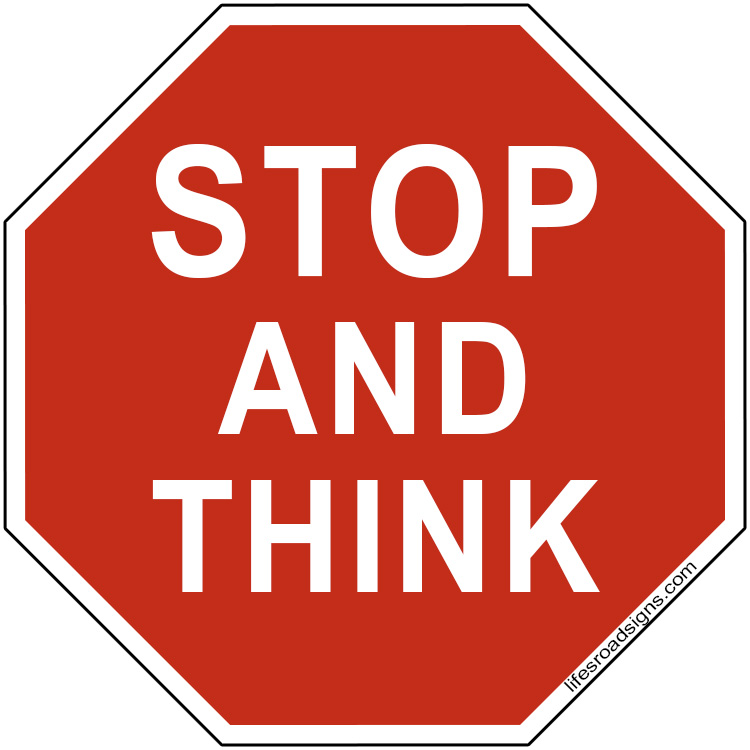 stop and think
