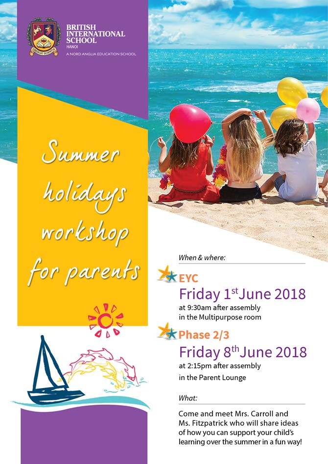 British International School Hanoi - Workshops