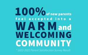 100% warm and welcoming community
