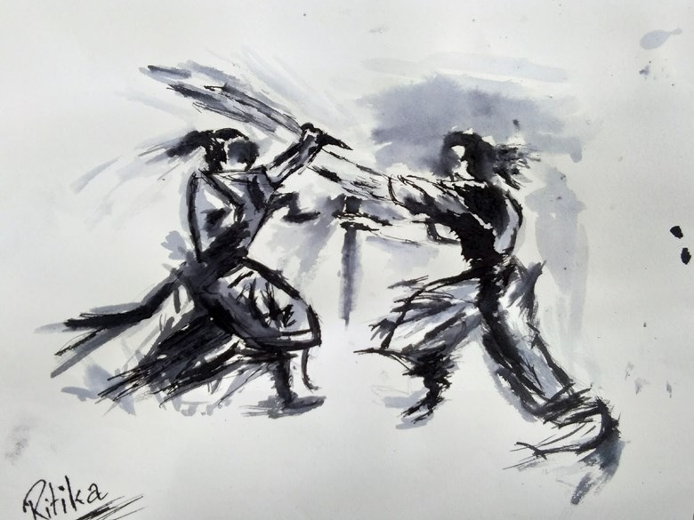 Art Sumi E Ink Painting