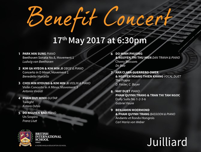 British International School Hanoi benefit concert