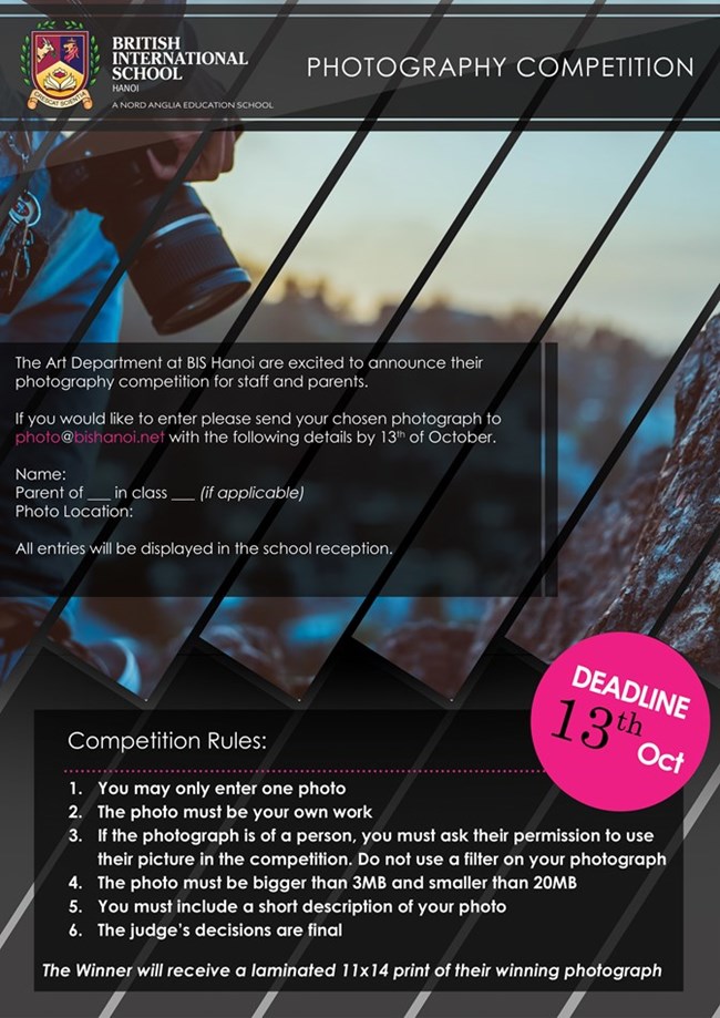 PHoto competition poster