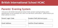 Parent Evening login