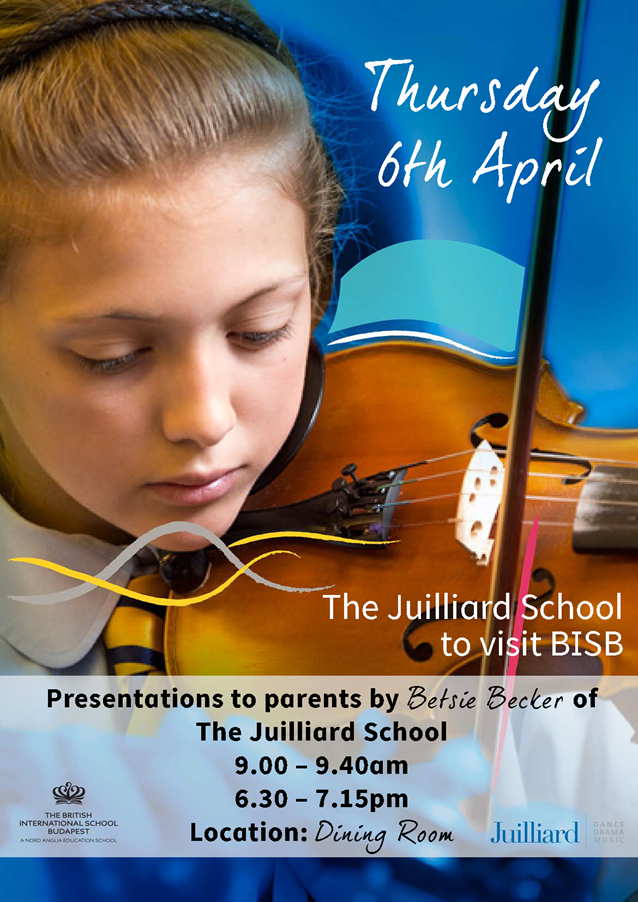 Juilliard visit flyer