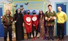 A team of teachers dressed up as their favorite book characters.