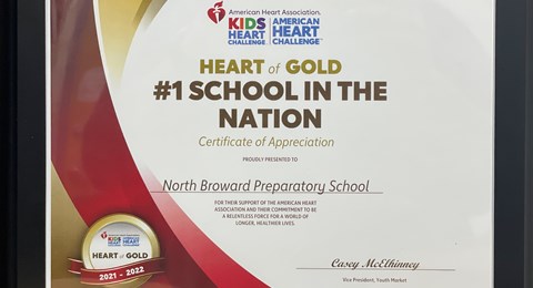 certificate from American Heart Association Heart Gold