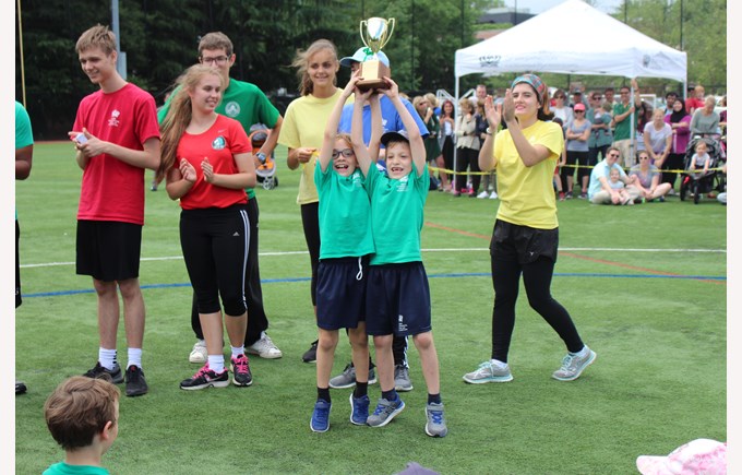 BISW Private British International School of Washington in DC All age students enjoy winning the House Cup after sports day