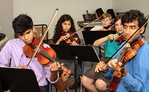BISW Premier private British International School of Washington in DC Julliard Collaboration students play and perform music