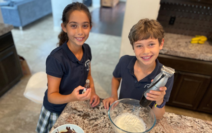 Village siblings create cookbook to show healthy eating can be delicious