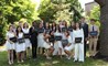 2017 Graduates pose with their diplomas