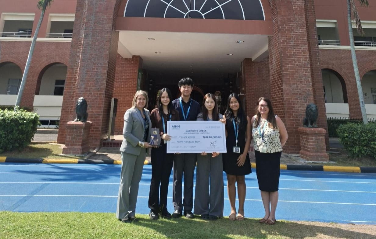 Regents International School Pattaya Wins 1st Place at the AIHM Business Plan Competition 2026 - Regents International School Pattaya Wins 1st Place at the AIHM Business Plan Competition 2026