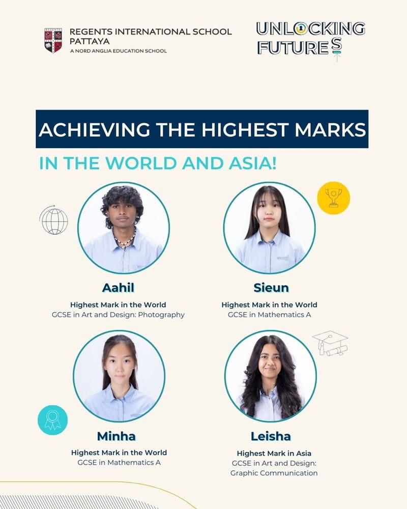 Regents International School Pattaya celebrates a record-breaking Pearson Outstanding Learner Awards - Regents International School Pattaya celebrates a record-breaking Pearson Outstanding Learner Awards