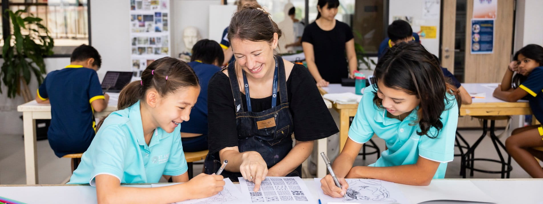 St Andrew's Bangkok Teacher and Students in Class