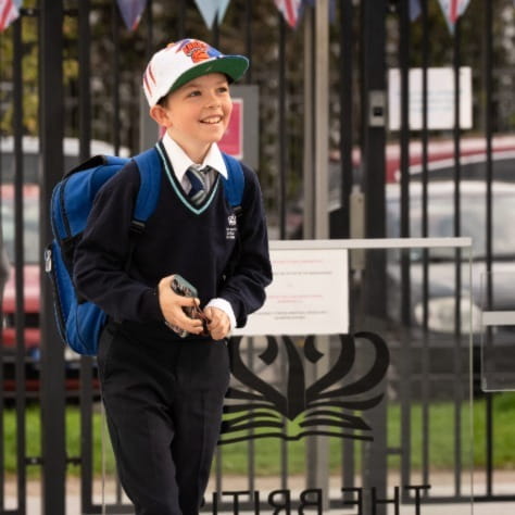 Student enjoying the TBS Warsaw campus 